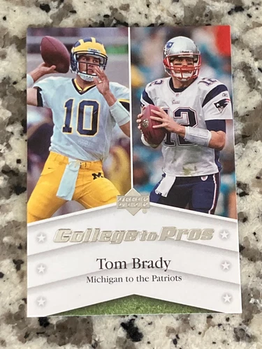 2007 Upper Deck College to Pros #TB Tom Brady PATRIOTS! MK11