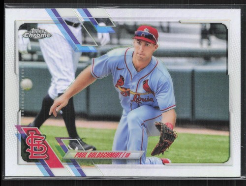 2021 Topps Chrome Paul Goldschmidt 14 Refractor | St. Louis Cardinals
