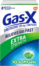 Gas-X Extra Strength Gas Relief Softgels with Simethicone 125 mg - 10 Count