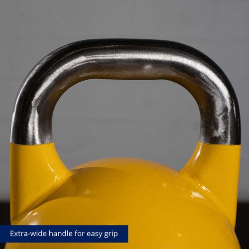 Titan Fitness 8 KG Competition Kettlebell, Color-Coded Yellow, 35mm Grip - Picture 5 of 9