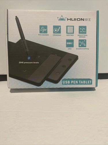 Huion H420 USB Grafik Zeichnen Tablet Board Kit mit Reinigungsset/Handschuh - Bild 2 von 6