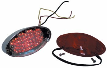CAT EYE LED TAILLIGHT HARLEY CUSTOM SOFTAIL RIGID CHOPPER BOBBER FX SHOVELHEAD 