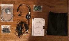 New Wired Jabra Biz Home Office Convertible Headset with Boom Mic- Open Box