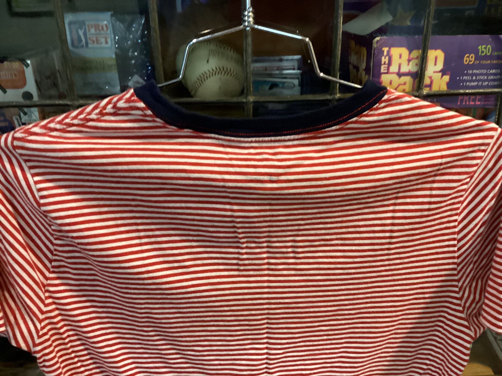 POLO RALPH LAUREN T shirt rossa bianca a righe BIG PONY S S TAGLIA Youth L Cool