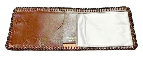 NOMBRE I.D. hecho a mano BILLETERA con Borde CORDONES CUERO GENUINO Para Hombre Doble Plegable Billete - Imagen 21 de 27
