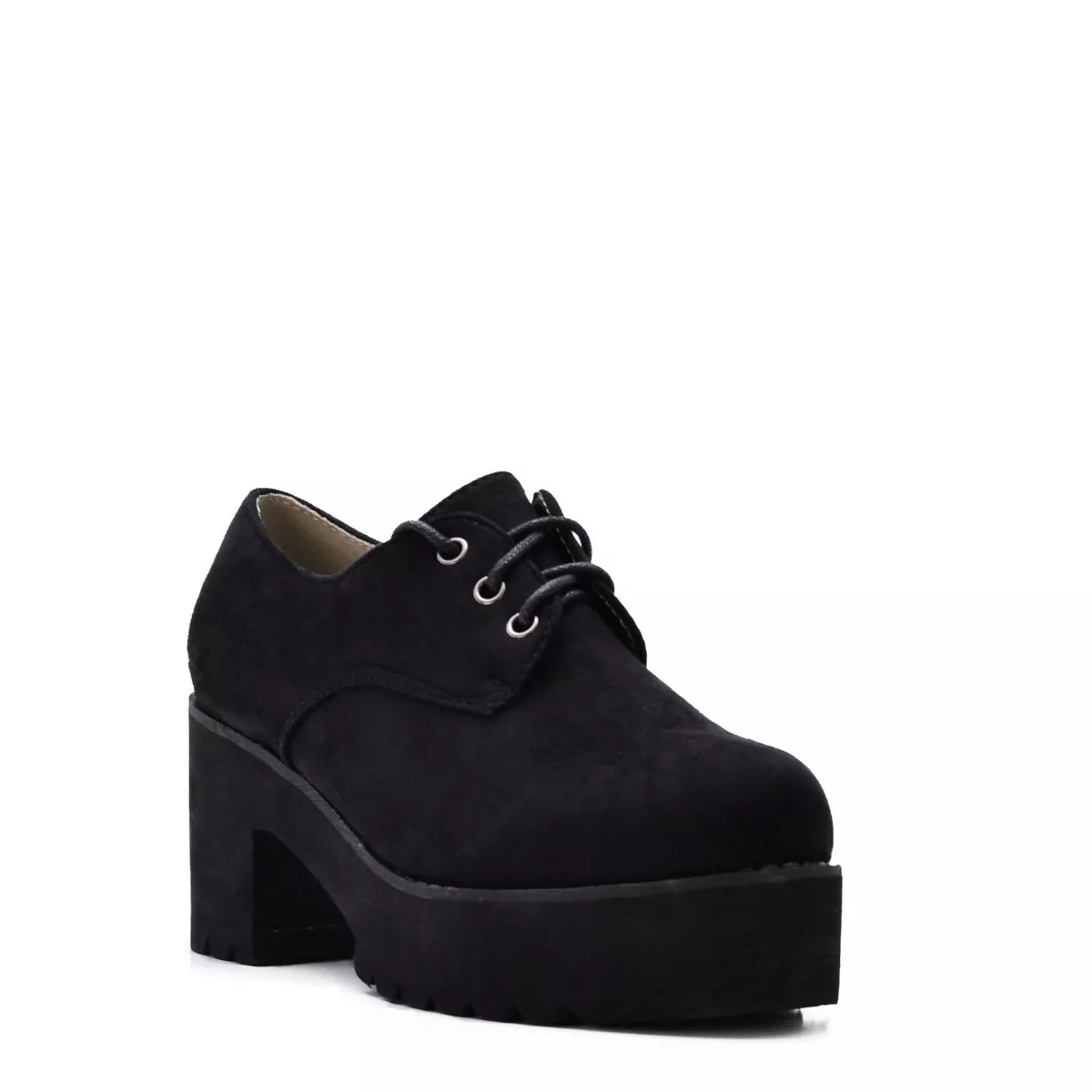 Zapatos Mujer Blucher con Plataforma y Ante SS20 eBay