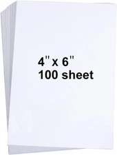 100 Pieces 4" X 6" White Cardstock, Heavyweight Cardstock Sheets Blank Invita...