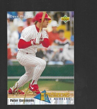 Dave Hollins 1993 UD 2 Peter Gammons Inside The Numbers #458 Philadelphia