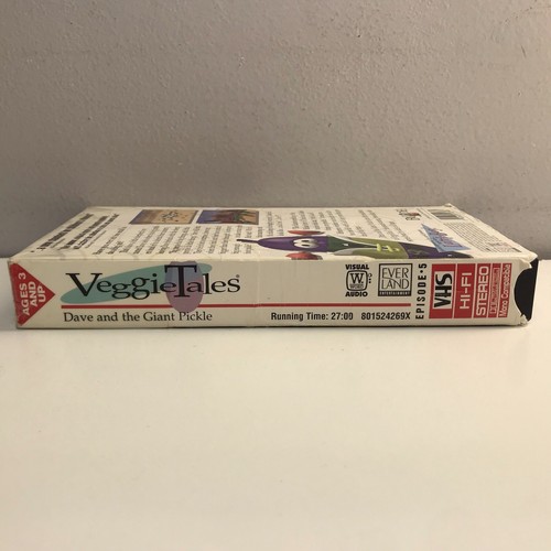 VeggieTales Dave & Giant Pickle VHS Video Tape Kids GOD Rare! Buy 2 Get 1 Free! - Picture 6 of 8