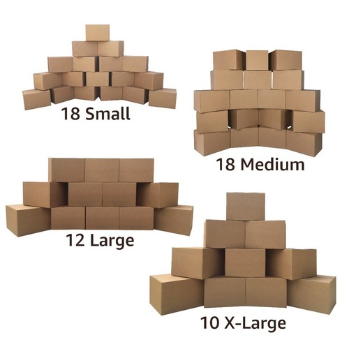 Kit básico de caja móvil UBMOVE para 5 dormitorios 58 cajas y materiales de embalaje - Imagen 6 de 9