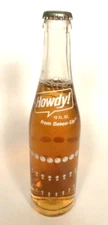 vintage ACL Soda Pop Bottle:  Full HOWDY'S of HERMINIE, PA -- 10  oz ACL