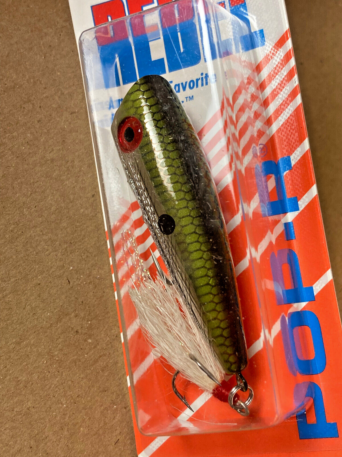 (LOT OF 4) REBEL POP-R P60 TOPWATER PLUGS ~ TN SHAD, CHART/WHITE, BASS - Image 5