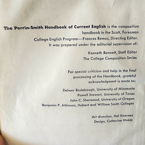 The Perrin-Smith Handbook Of Current English HC Textbook Vintage 1955 - Imagen 14 de 15