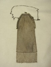 Vintage BB Sterling Plate Mesh Purse