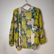 Anthropologie Elma Floral Kimono Floral Flower Print Boho Hippie One Size