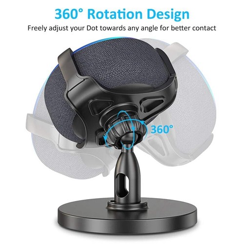 Table Holder For Echo Dot 3Rd Generation, 360° Adjustable Stand Bracket Mount Fo - Picture 4 of 15
