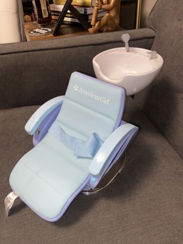 American Girl Doll Spa Chair, Beauty Salon Hair Washing Sink for 18 American Girl Doll Spa Chair, Beauty Salon Hair Washing Sink for 18