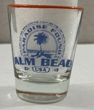Palm Beach Paradise Found shot glass souvenir