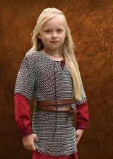 Aluminum Chainmail Shirt for Child 10  15 Years  Lightweight Kids Medieval Arm
