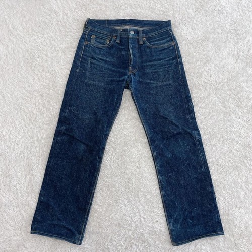 Samurai Jeans S710XX 19oz Slim Straight Denim Cotton Indigo Pants Size 28×36 - Picture 2 of 16