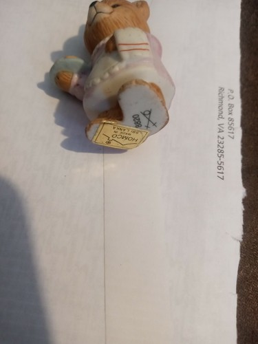 Porcelain Homco Career Bear Waitress pre-owned very nice condition approx 2" - Picture 2 of 6