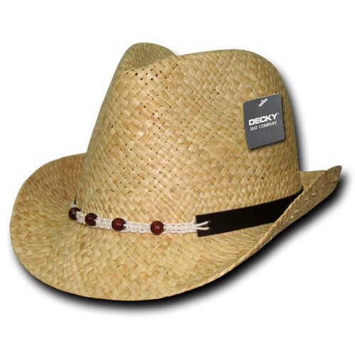 1 Dozen Decky Natural Raffia Woven 