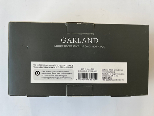 Garland Target Threshold Wooden Snowflakes Trees Deer Bears - 6 Feet - Christmas - 第 2/6 張圖片
