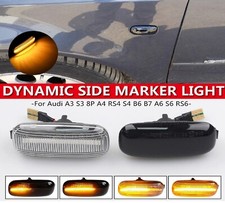 Frecce Laterali Nere A LED Per Auto – Indicatori Luminosi Compatibili Con A3 8L, A4 B5, Skoda Octavia, Fabia E Altri (Coppia, Omologati ECE)