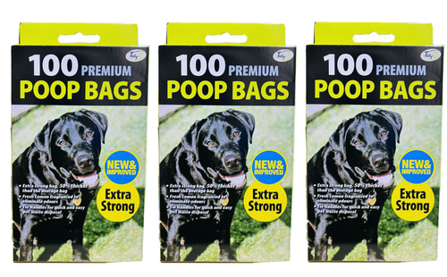 Dog Poo Poop Bags Extra Strong Tie Handles Tidyz Doggy Bags Waste Scooper - Picture 7 of 11