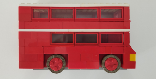 1966 RARE VINTAGE Lego London Red Double-Decker Bus Set 313-1 with Red Windows - Picture 3 of 4