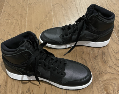 Size 7 (GS) - Jordan 1 Retro OG High Black Gym Red for sale online