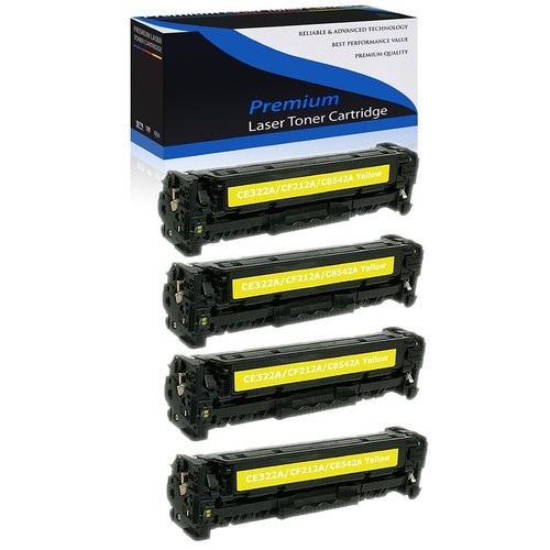 4PK Yellow CB542A 125A Toner for HP Color LaserJet CM1312 MFP CM1312nfi  CP1518n | eBay