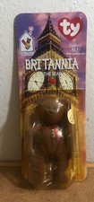 Britannia The Bear-1997 McDonald's Ty Beanie Baby with Rare Errors 1993 OakBrook