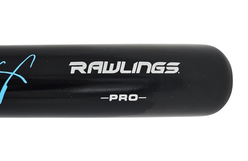 WANDER FRANCO AUTOGRAPHED BLACK RAWLINGS PRO BAT TAMPA BAY RAYS JSA 215881 - Picture 5 of 10