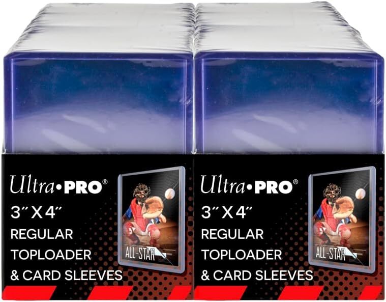 200ct Ultra PRO 3" x 4" Regular Toploaders Standard Card 35pt  + Free Sleeves