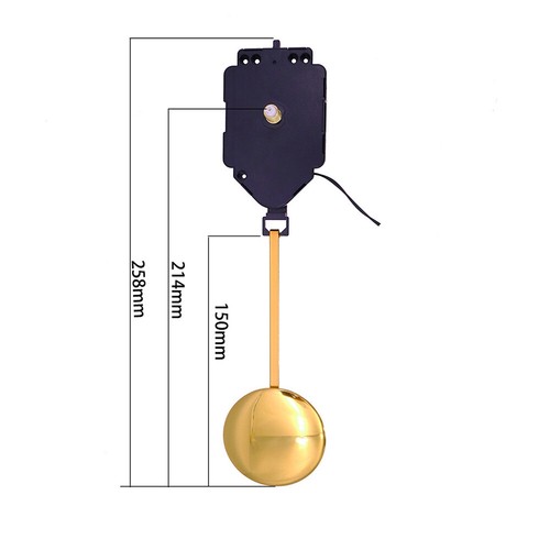DIY Quartz Wall Clock Pendulum Swing Movement Mechanism Kit Chime Repair Parts - Picture 12 of 19