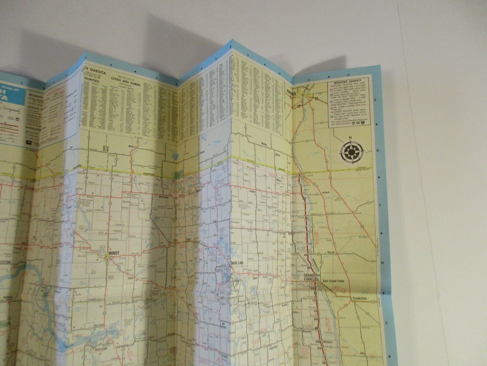 Vintage 1978 Cenex North South Dakota Road MapBox Q eBay