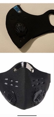 Cycling Face Mask with Activated Carbon Filter Valves Sports Reusable 1 Pack