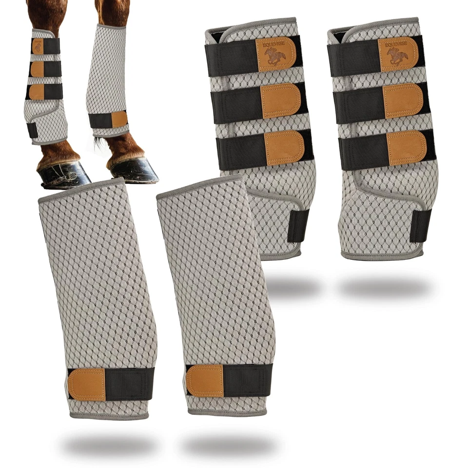 Premium Soft Fly Boots for Horses Set of 4 - Large Protective & Comfortable H... - Image 2 of 4