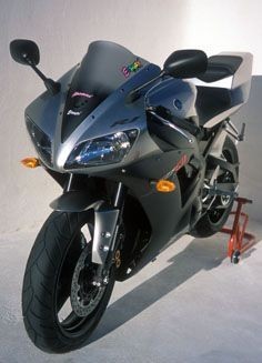 Bulle Aeromax Ermax noire claire 0702067 moto Yamaha YZF R1 02/03