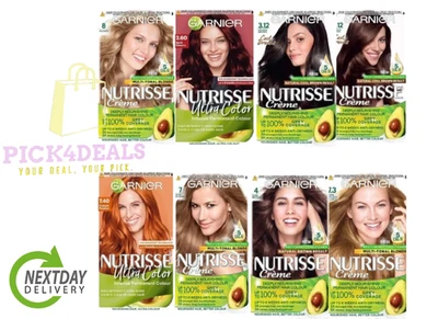 Garnier Nutrisse Permanent Hair Dye Long Lasting Intense Colour For all Hair UK