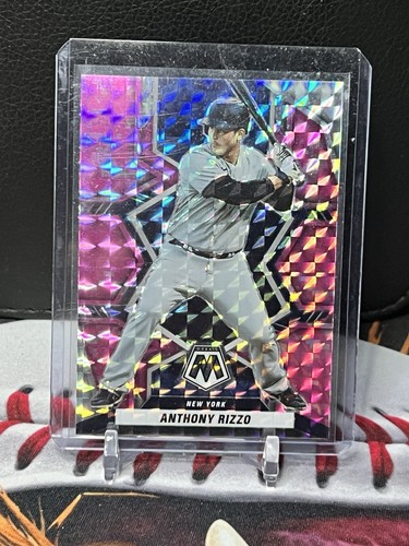 2022 Panini Mosaic - Pink Camo Mosaic Prizm #143 Anthony Rizzo - Picture 1 of 2
