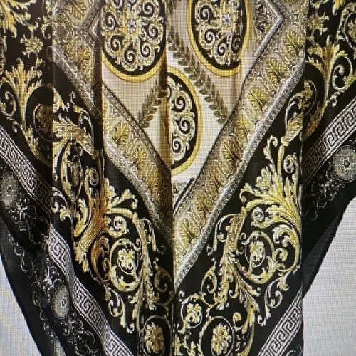 Bufanda Vintage 100% Seda Hecha en Italia 27x27 Cuadrada - Imagen 8 de 8