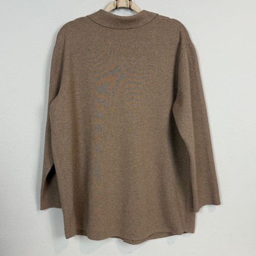 Quitte Eco-Knit Milano Stitch Oversized Shirt Jacke warm taupe S Neu mit Etikett - Bild 6 von 12