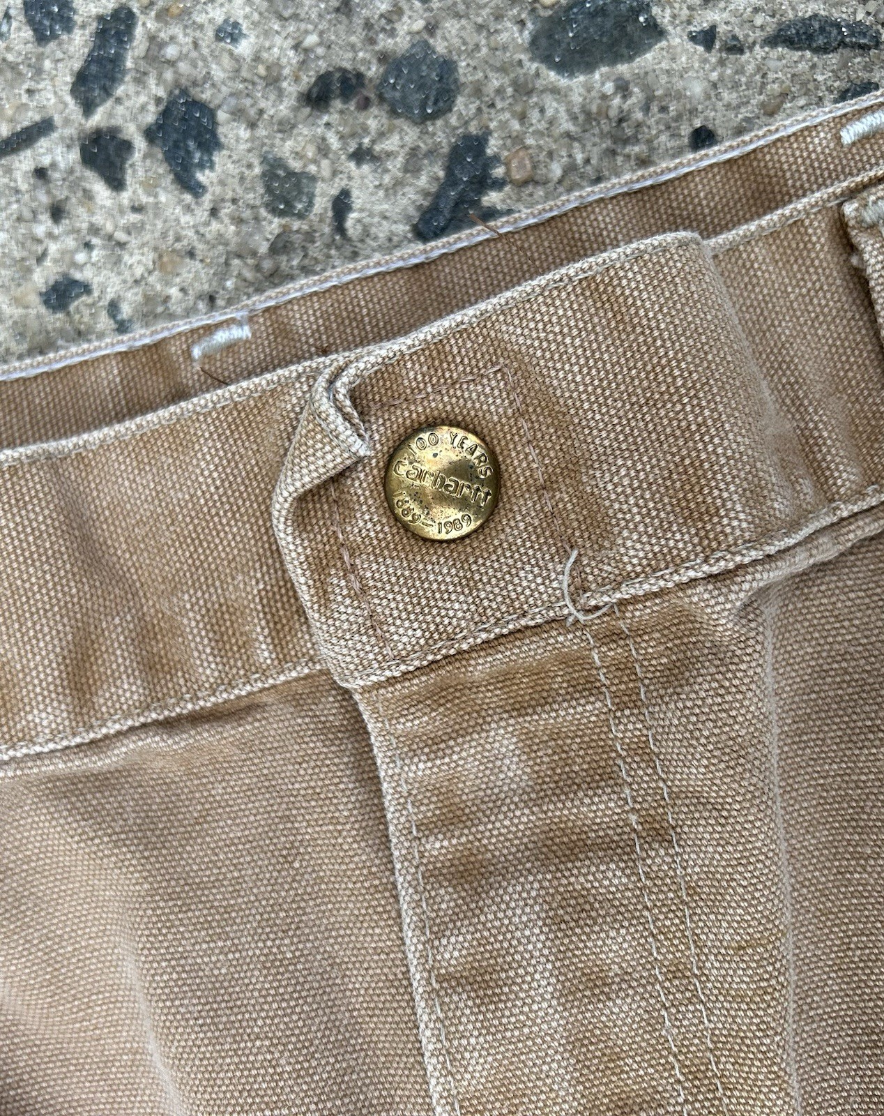 VTG 1989 Carhartt 100 Years Double Knee Carpenter Pan… - Gem