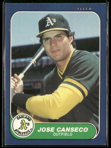 1986 Fleer Update #U-20 Jose Canseco EX/EX-MT - 第 1/2 張圖片