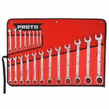 Proto Jscvm-20sb 20pc Metric Reversible Ratcheting Wrench Set Spline