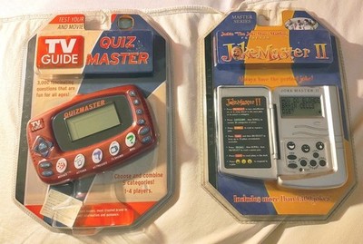 Handheld Electronic Games TV Guide Quilz Master & Joke Master II Lot 2 New