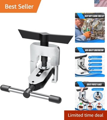 45° Eccentric Flaring Tool Kit for HVAC Copper Tubing, 3/16-5/8 in | Pipe Fla...