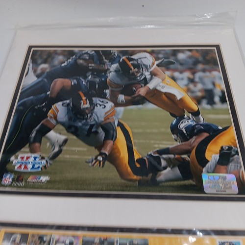 Pittsburgh Steelers Super Bowl 40 doppelt mattiertes Foto USPS Stempel 16 x 14 Zoll - Bild 4 von 4